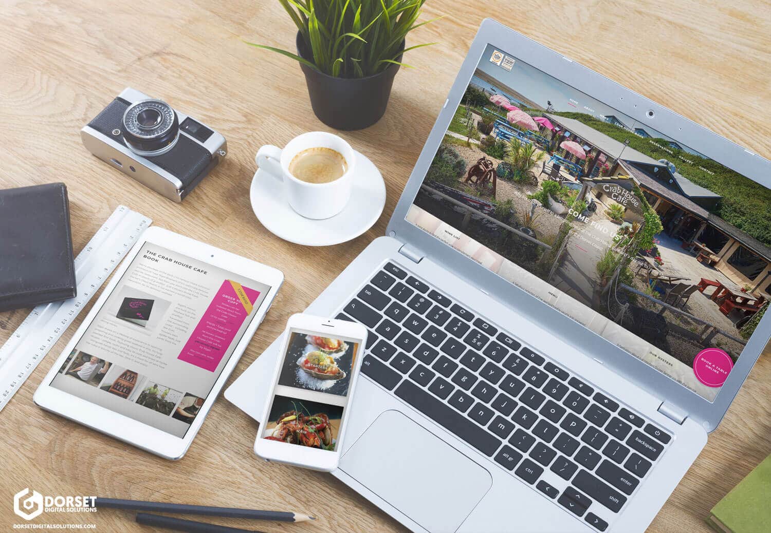 The Crab House Cafe Website Preview
